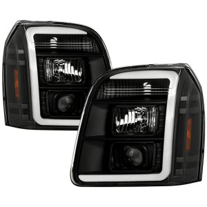 GMC Yukon Headlights - SPYDER - Spyder Platinum, Version 2 High-Power LED Module, Projector - Black - `07-`14