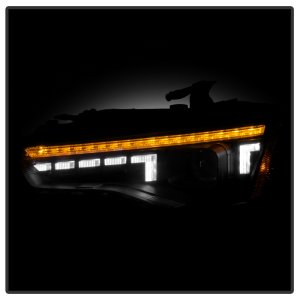 Audi A5 Projector Headlights - SPYDER - HID Model Only - Black - `13-`17