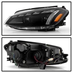 Volkswagen Golf MK7.5 Headlights - SPYDER - Projector, Spyder Signature Series - Black - `18-`21