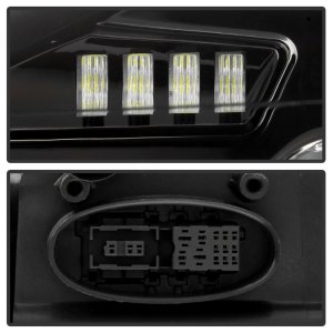 Porsche Cayenne Headlights - SPYDER - High-Power LED - Black - `11-`14