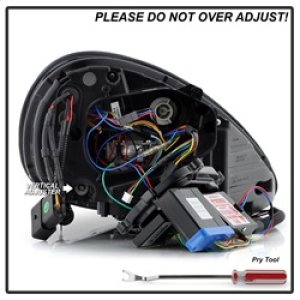 Porsche Cayenne Headlights - SPYDER - High-Power LED - Black - `11-`14