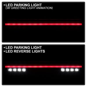 Toyota GR86 LED Tail Lights - Rear - SPYDER - Black - `22-`24 Toyota GR86 LED Tail Lights - Rear - SPYDER - Black - `22-`24