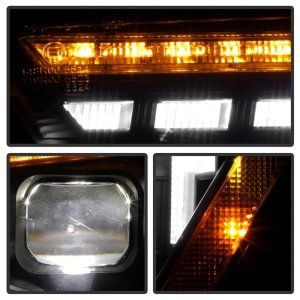 Audi A5 Headlights - SPYDER - High-Power LED Module - Black - `13-`17