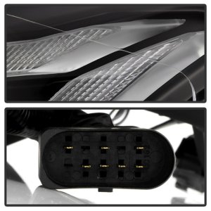 Volkswagen Golf Headlights - SPYDER - APEX Series, High-Power LED - Black - `18-`21