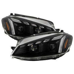 Volkswagen Golf Headlights - SPYDER - APEX Series, High-Power LED - Black - `18-`21 Volkswagen Golf Headlights - SPYDER - APEX Series, High-Power LED - Black - `18-`21