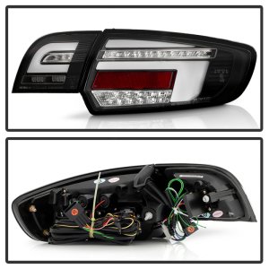 Audi A3 LED Tail Lights - SPYDER - Full LED - Black - `03-`08