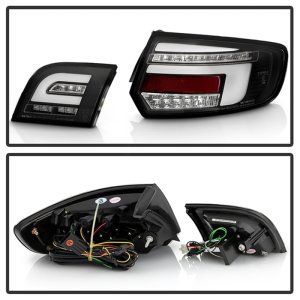 Audi A3 LED Tail Lights - SPYDER - Full LED - Black - `03-`08