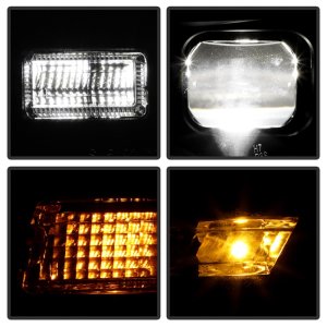 Jeep Grand Cherokee Headlights - SPYDER - High-Power LED, APEX Series, Projector, Factory HID - Black - `14-`21