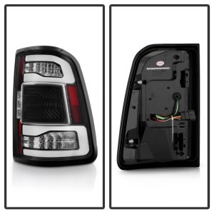 Dodge Ram 1500 LED Tail Lights - SPYDER - Spyder Apex - Black - `19-`23