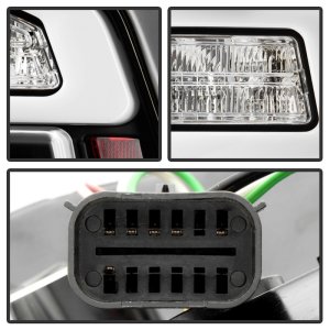 Dodge Ram 1500 LED Tail Lights - SPYDER - Spyder Apex - Black - `19-`23