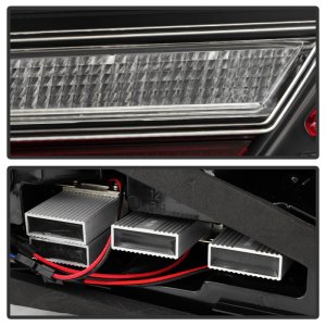 Mercedes-Benz CLA LED Tail Lights - SPYDER - Sequential LED Turn Signal Lights - Black - `14-`19