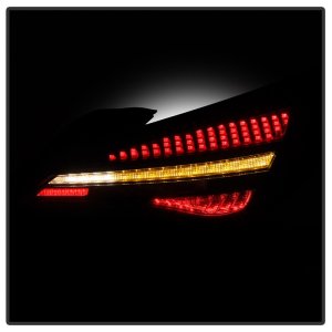 Mercedes-Benz CLA LED Tail Lights - SPYDER - Sequential LED Turn Signal Lights - Black - `14-`19
