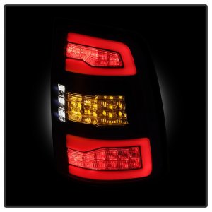 Dodge Ram 2500 LED Tail Lights - SPYDER - Apex Series - Black - `19-`24