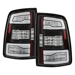 Dodge Ram 3500 LED Tail Lights - SPYDER - Apex Series - Black - `19-`24