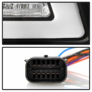 Dodge Ram 3500 LED Tail Lights - SPYDER - Apex Series, Factory LED Tail Lights Model With Blind Spot Module, Sequential Signal Lights - Black - `19-`24