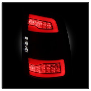 Dodge Ram 3500 LED Tail Lights - SPYDER - Apex Series, Factory LED Tail Lights Model With Blind Spot Module, Sequential Signal Lights - Black - `19-`24