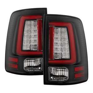 Ram 3500 Tail Lights - SPYDER - Red Light Bar LED, Incandescent Model - Black - `10-`18 Ram 3500 Tail Lights - SPYDER - Red Light Bar LED, Incandescent Model - Black - `10-`18