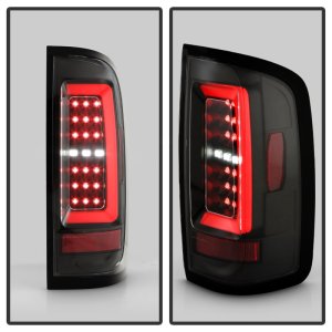 Chevrolet Colorado LED Tail Lights - SPYDER - Red Light Bar - Black - `15-`22