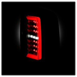 GMC Canyon LED Tail Lights - SPYDER - Red Light Bar - Black - `15-`19
