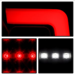 GMC Canyon LED Tail Lights - SPYDER - Red Light Bar - Black - `15-`19
