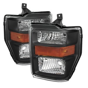 Ford F-250 Super Duty Headlights - Front - SPYDER - xTune OEM Style - Black - `08-`10