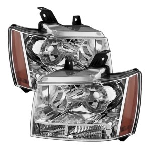 Chevrolet Suburban 1500 Headlights - SPYDER - xTune Crystal - Chrome - `07-`14