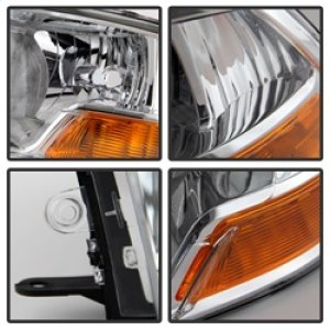 Ram 1500 Headlights - Front - SPYDER - xTune Crystal, Non-Quad - Chrome - `11-`12