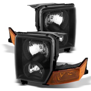 Jeep Commander Headlights - SPYDER - xTune Crystal - Black - `06-`10 Jeep Commander Headlights - SPYDER - xTune Crystal - Black - `06-`10