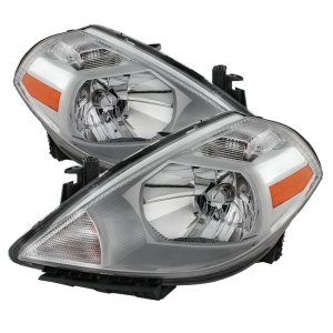 Nissan Versa Headlights - Front - SPYDER - xTune Crystal - Chrome - `07-`12 Nissan Versa Headlights - Front - SPYDER - xTune Crystal - Chrome - `07-`12