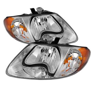 Chrysler Grand Voyager Headlights - Front - SPYDER - xTune Crystal - Chrome - `01-`03