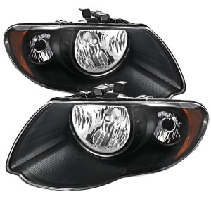 Chrysler Town & Country Headlights - Front - SPYDER - xTune Crystal - Black - `05-`07