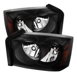 Dodge Dakota Headlights - SPYDER - xTune Crystal - Black - `05-`07