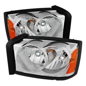 Dodge Dakota Headlights - Front - SPYDER - xTune Crystal - Chrome - `05-`07