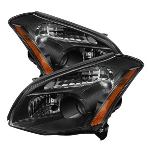 Nissan Maxima Headlights - SPYDER - xTune Crystal, Halogen Only - Black - `07-`08 Nissan Maxima Headlights - SPYDER - xTune Crystal, Halogen Only - Black - `07-`08