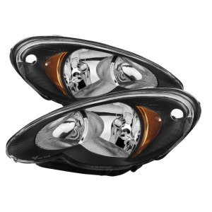 Chrysler PT Cruiser Headlights - SPYDER - xTune Halogen - Black - `06-`10