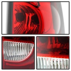 Chevrolet Silverado 2500 Tail Lights - Rear - SPYDER - xTune OEM Style - Red/Clear - `03-`06