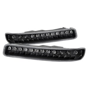 GMC Sierra Bumper Lights - Front - SPYDER - xTune Full LED - Black - `99-`06