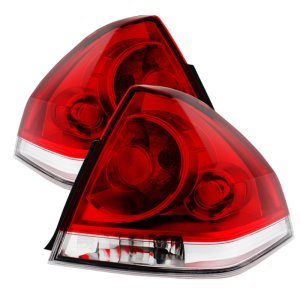 Chevrolet Impala Tail Lights - Rear - SPYDER - xTune OE Style - Red/Clear - `06-`13