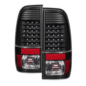 Ford F-450 Tail Lights - Rear - SPYDER - xTune LED - Black - `99-`07