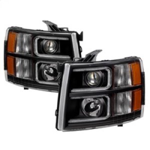 Chevrolet Silverado 2500 HD Headlights - Front - SPYDER - xTune Projector, Light Tube Style - Black - `07-`13