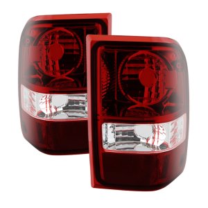Ford Ranger Tail Lights - Rear - SPYDER - xTune OEM Style - Dark Red - `01-`11