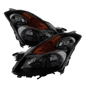 Nissan Altima Headlights - Front - SPYDER - xTune OEM Style, Halogen - Black Smoked - `07-`09 Nissan Altima Headlights - Front - SPYDER - xTune OEM Style, Halogen - Black Smoked - `07-`09