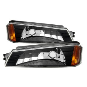 Chevrolet Avalanche 1500 Bumper Lights - SPYDER - OEM - Black - 2002