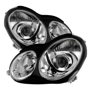 Mercedes-Benz C-Class Headlights - Front - SPYDER - xTune Projector - Chrome - `01-`05 Mercedes-Benz C-Class Headlights - Front - SPYDER - xTune Projector - Chrome - `01-`05