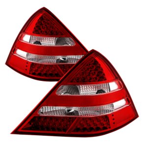 Mercedes-Benz SLK-Class Tail Lights - Rear - SPYDER - xTune LED (R171 AMG Look) - Red/Clear - `98-`04 Mercedes-Benz SLK-Class Tail Lights - Rear - SPYDER - xTune LED (R171 AMG Look) - Red/Clear - `98-`04
