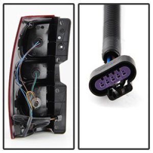 Chevrolet Suburban Tail Lights - Rear - SPYDER - xTune OEM Style, LED - Red Smoked - `07-`13