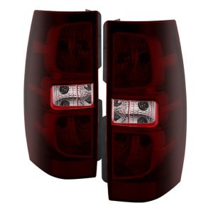 Chevrolet Suburban Tail Lights - Rear - SPYDER - xTune OEM Style, LED - Red Smoked - `07-`13