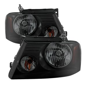 Ford F-150 Headlights - Front - SPYDER - xTune Crystal - Amber/Black Smoked - `04-`08