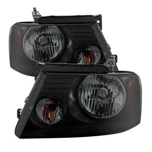 Ford F-150 Headlights - Front - SPYDER - xTune Crystal - Amber/Black Smoked - `04-`08