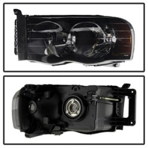 Dodge Ram 1500 Headlights - Front - SPYDER - xTune Crystal - Amber/Black Smoke - `02-`05